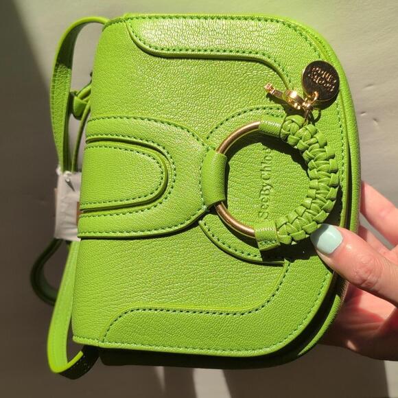 See By Chloe Handbags - Authentic See by Chloé Mini Green Hana Leather Crossbody Handbag - NWT